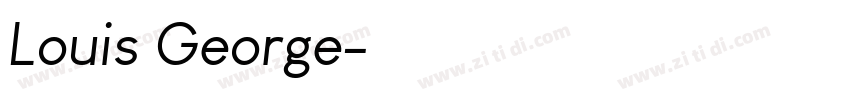 Louis George字体转换